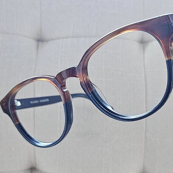 Warby Parker Women Glasses Frame Brown/Blue Tone PERCEY Limited Edition Eyeglass - Picture 1 of 13